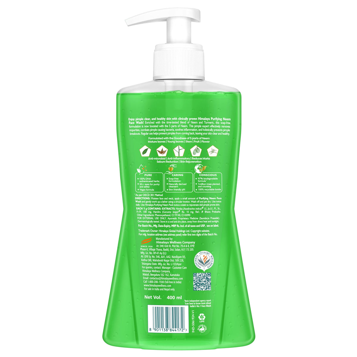 Himalaya Purifying Neem Face Wash 400ml