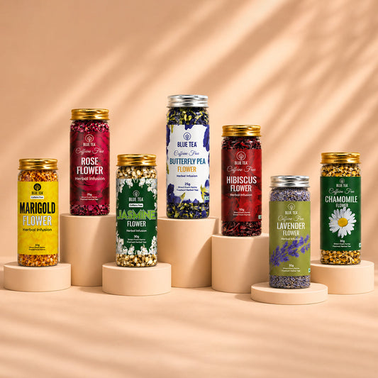 【Blue Tea】 Flower Herbal Tea - Pack Of 7|フラワー ハーバルティー パックオブ7|Pack of 7
