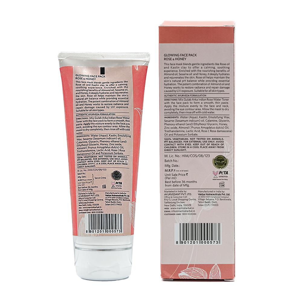 Rose & Honey Glowing Face Pack