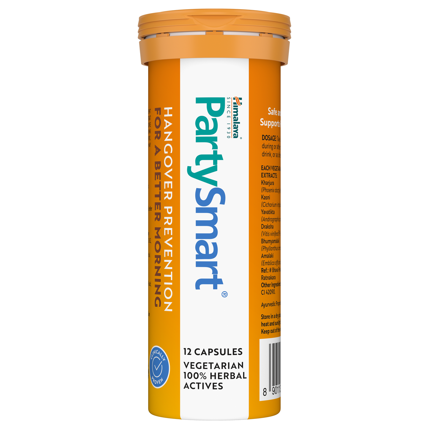 PartySmart Anti-Hangover Capsules Cannister Pack 1x12 Capsules