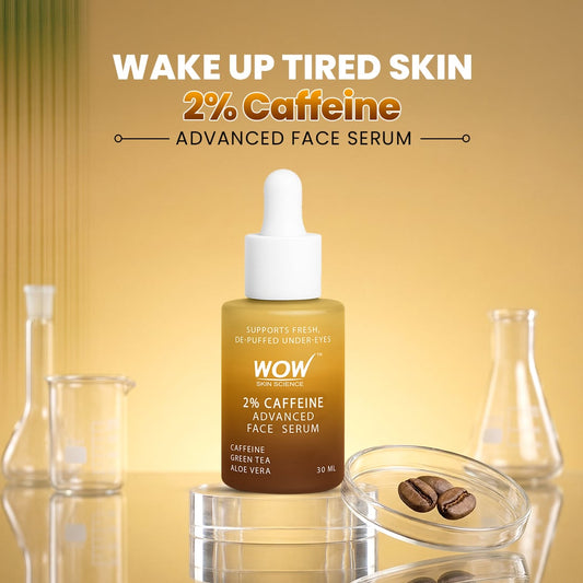 2% Caffeine Face Serum Reduce Puffiness & Revitalize Skin 30ml