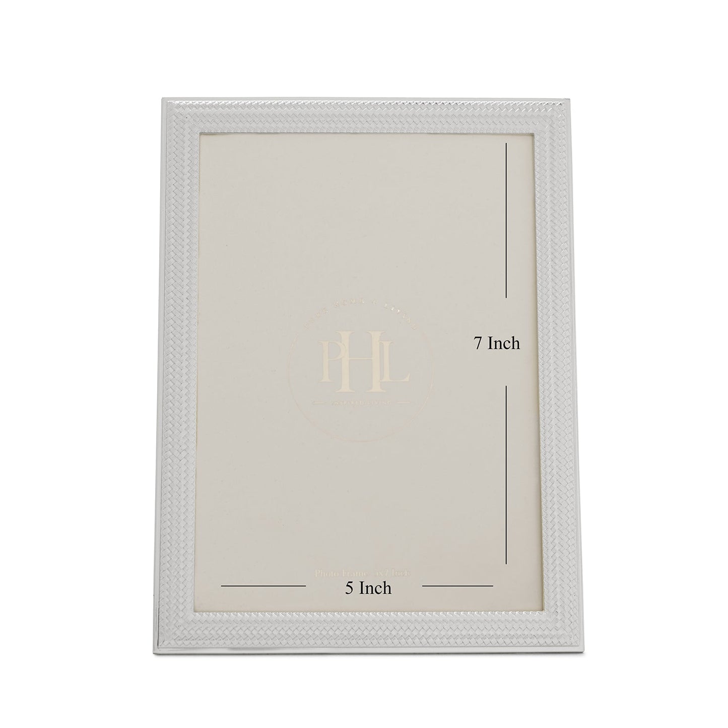 Silver Plated Weaved Metal Photo Frame - Large