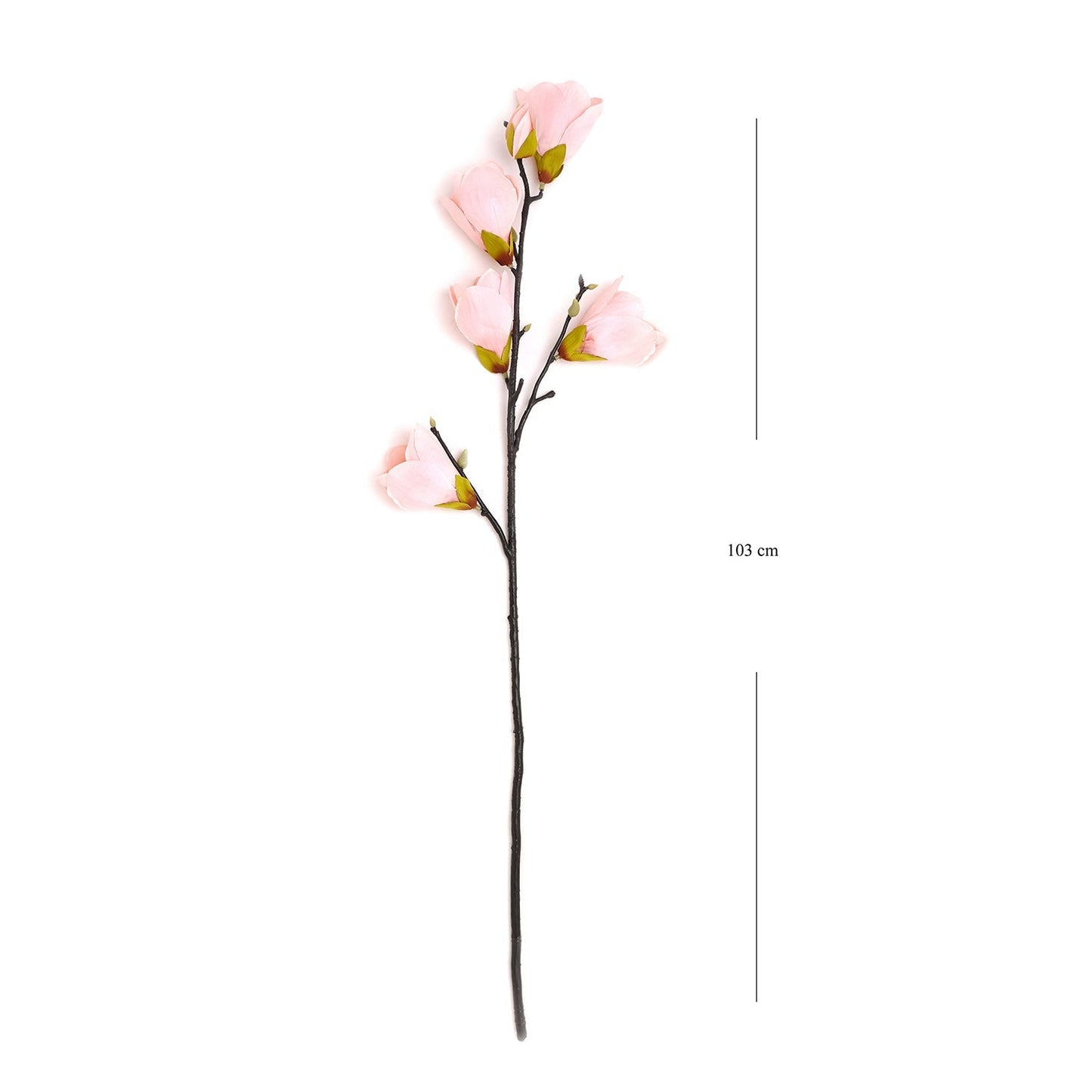 Pink Magnolia Faux Flower Stem - Single