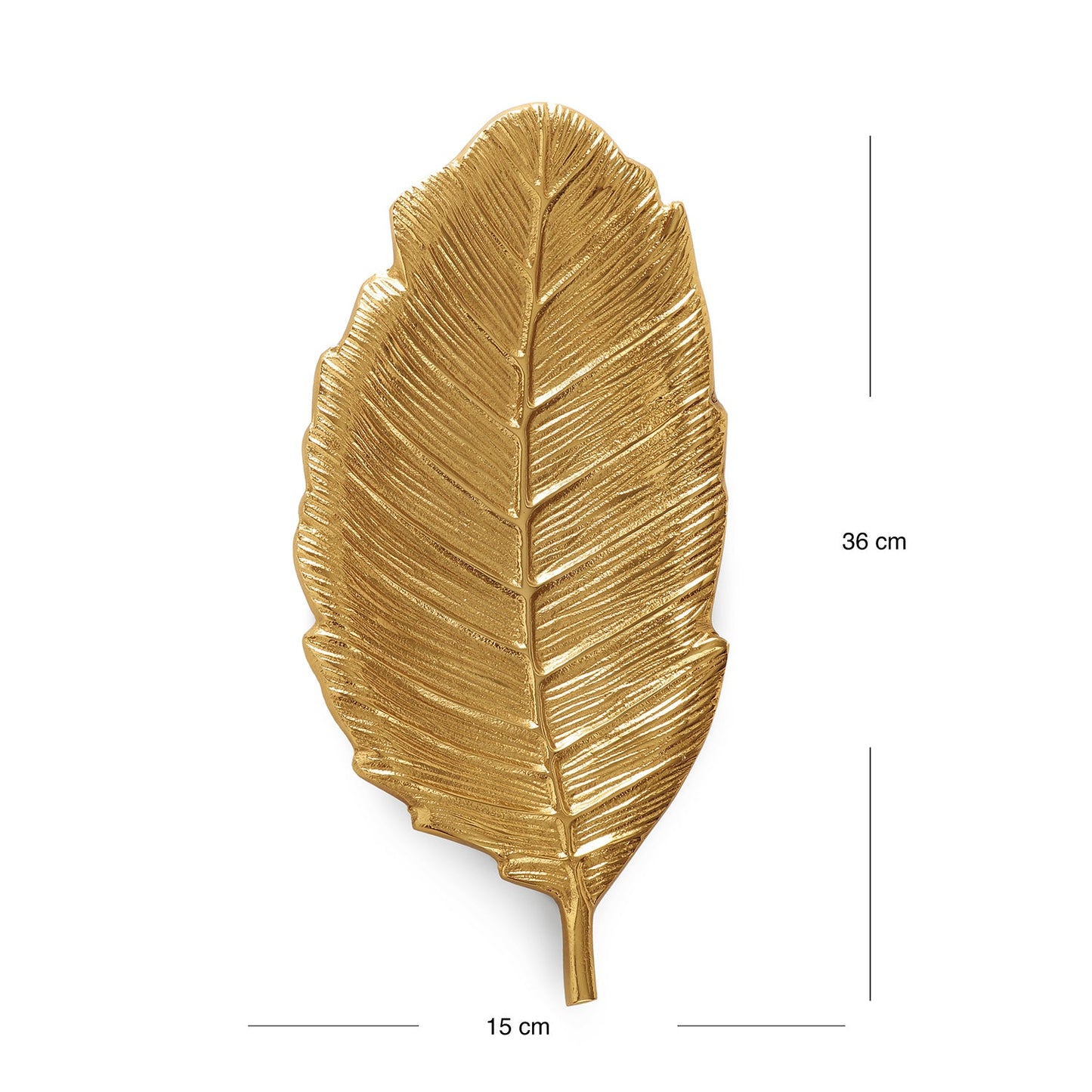 Gold Haven Leaf Shaped Platter - Large