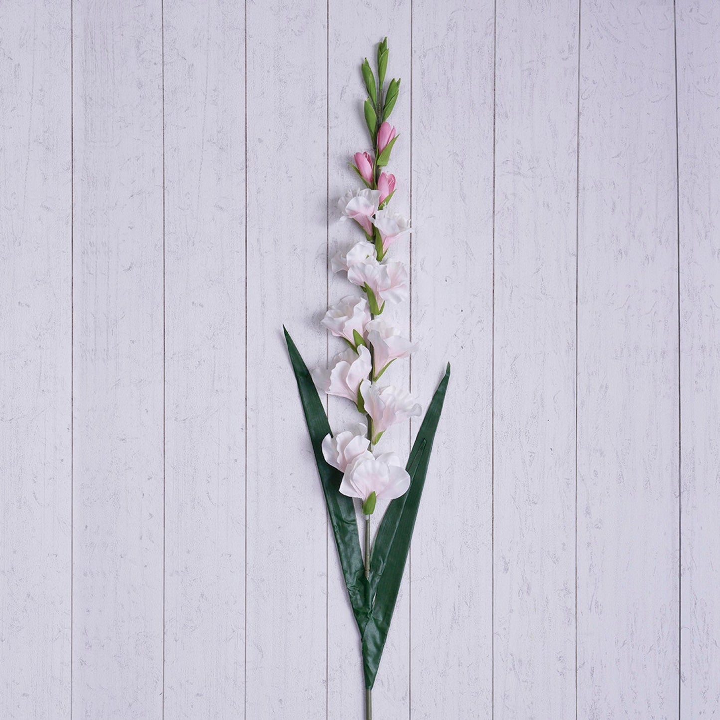 Set of 2 Light Pink Gladiolus Faux Flower Stem