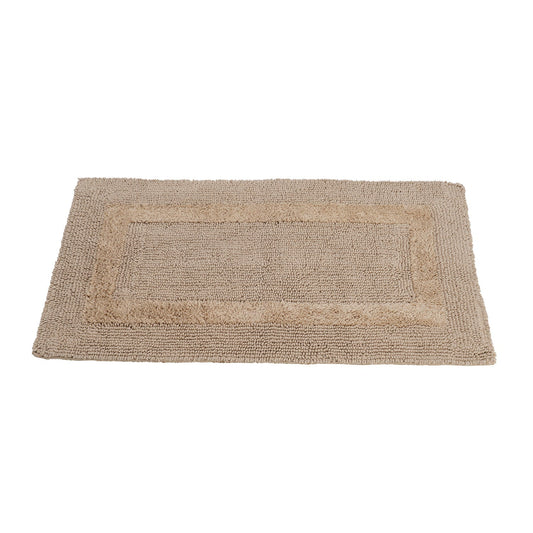 Beige Reversible Bathmat 75×45cm