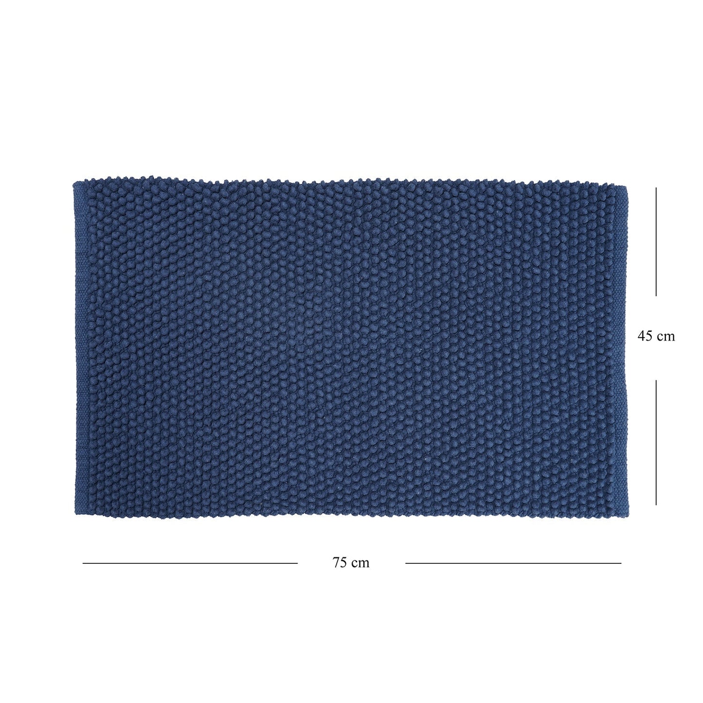 Dark Blue Reversible Bathmat 75×45cm