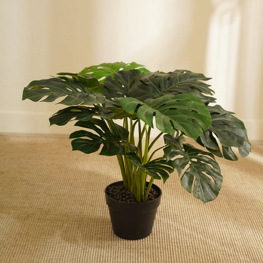 Green Artificial Monstera Potted Plant
