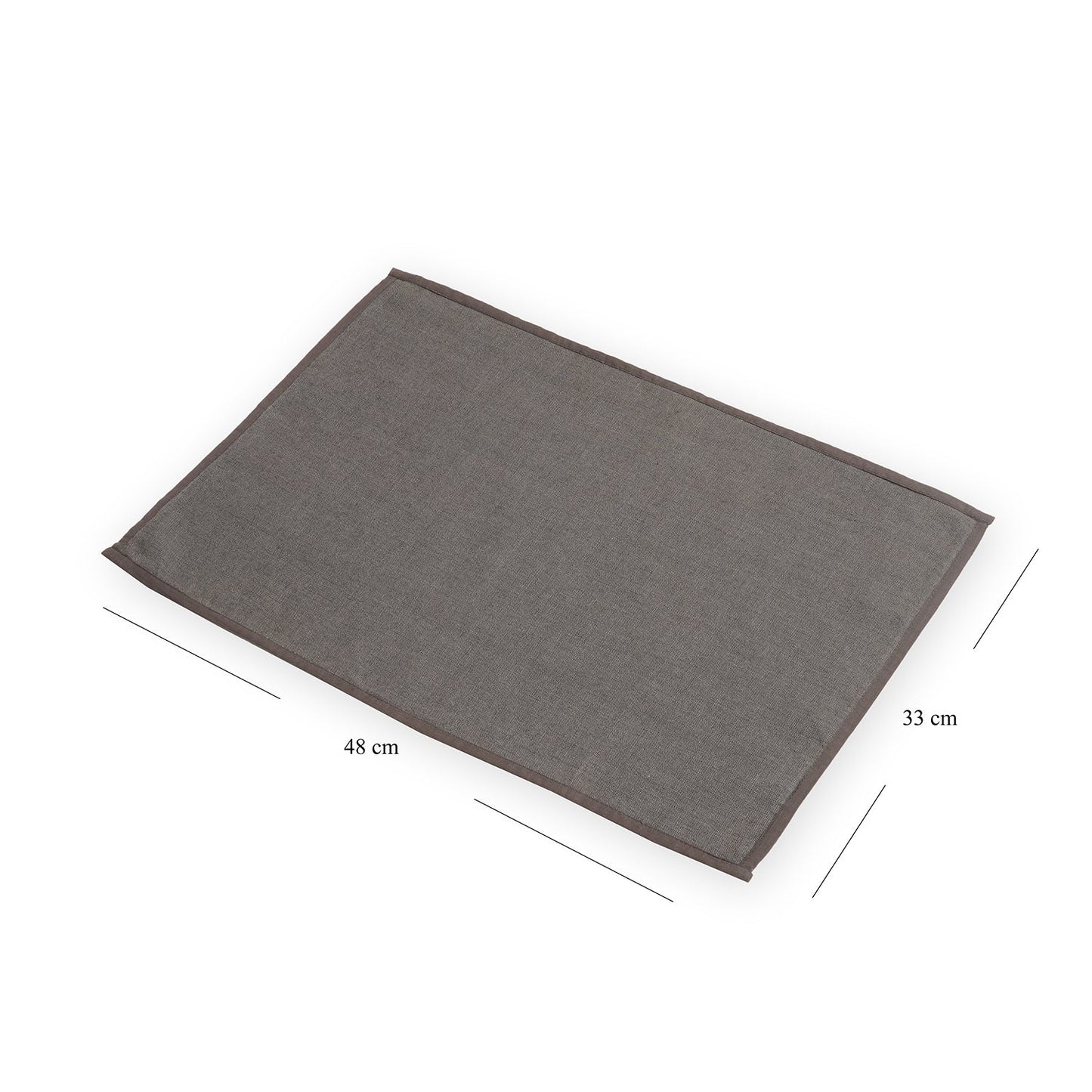 Dark Grey Cotton Placemat