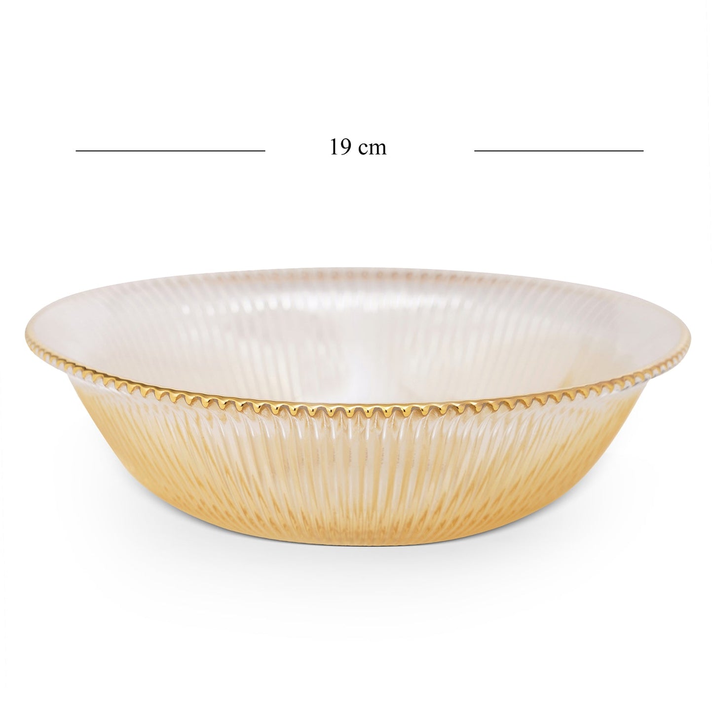 Citrine Gold Luce Rimmed Bowl