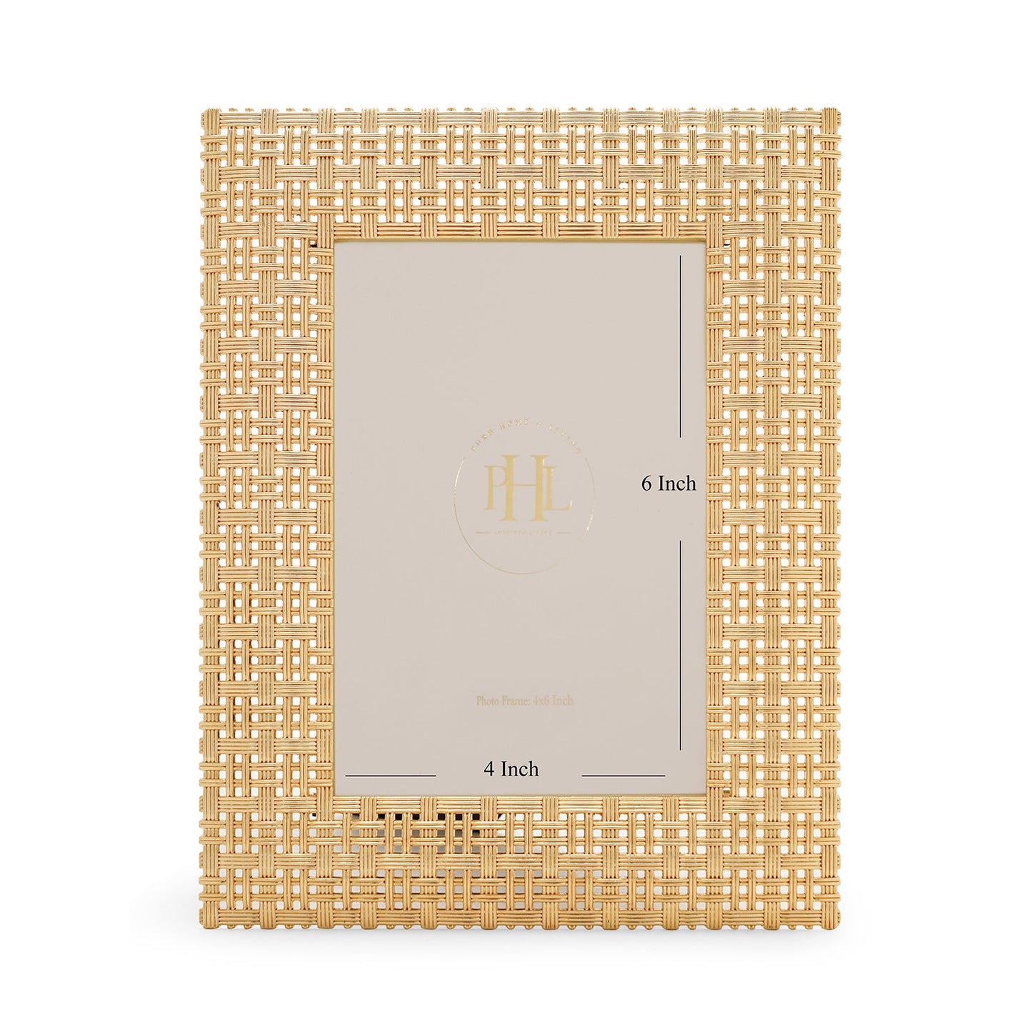 Gold Plated Intertwisted Metal Photo Frame - Small