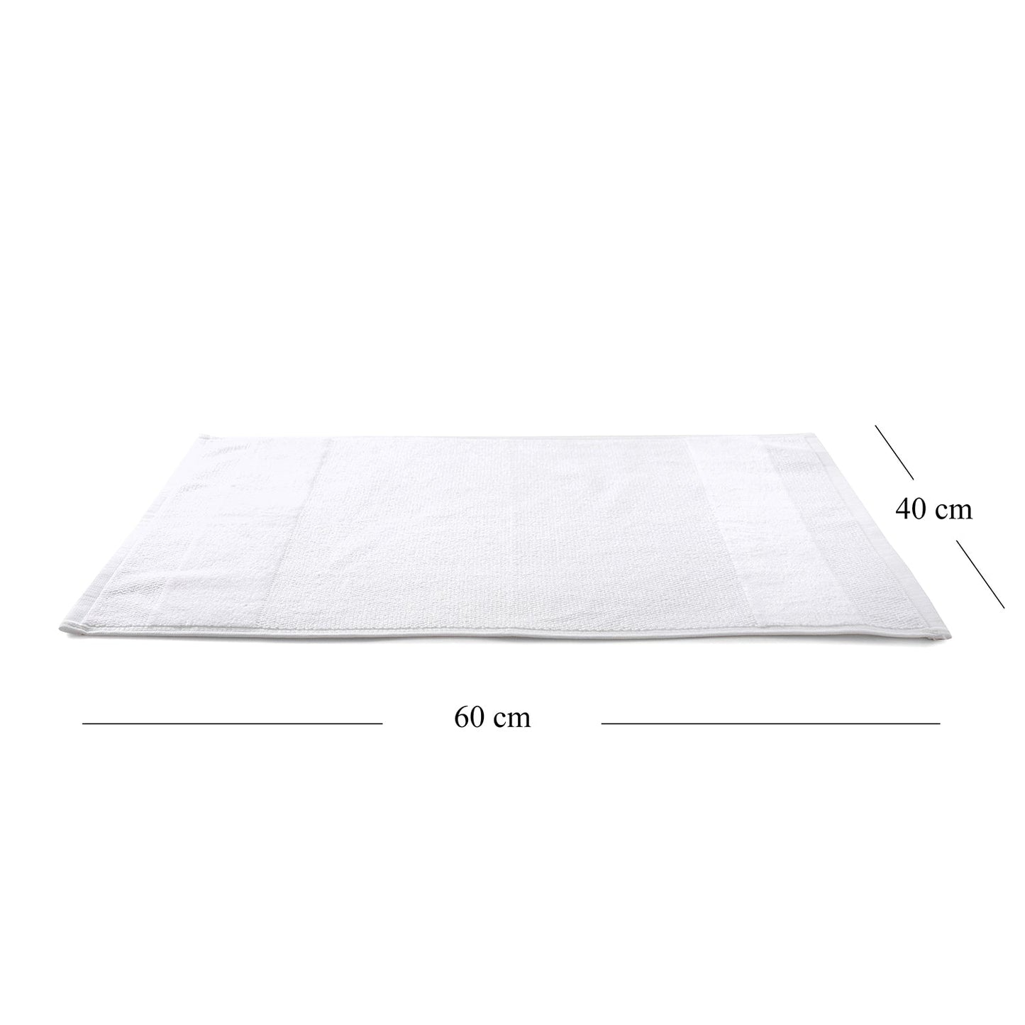 Set Of 4 White Cotton Hand Towel