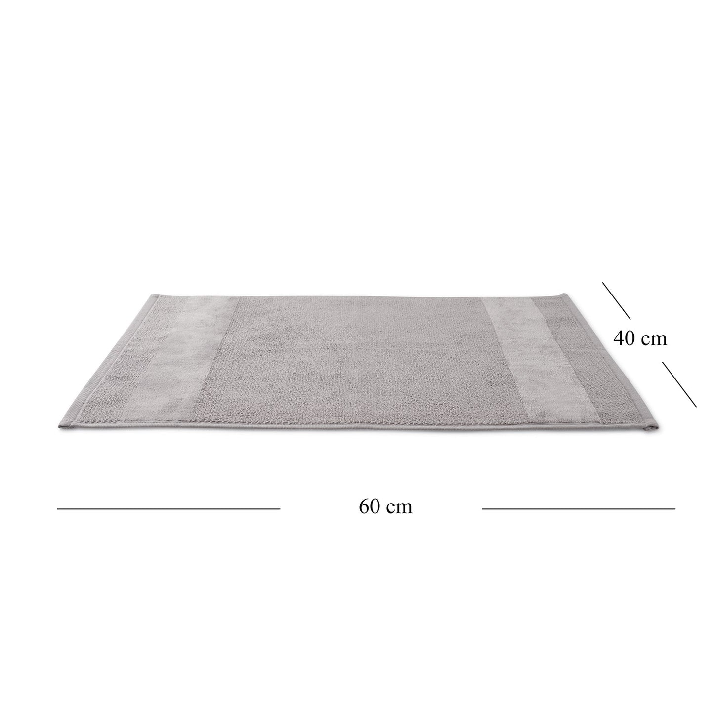 Set Of 4 Light Grey Cotton Hand Towel