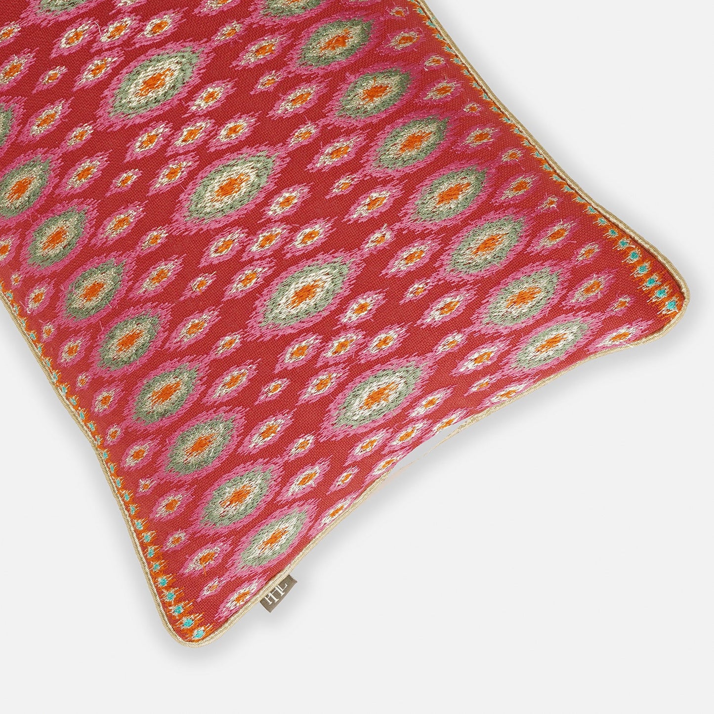 Pink Embroidered Cushion Cover 30×45cm