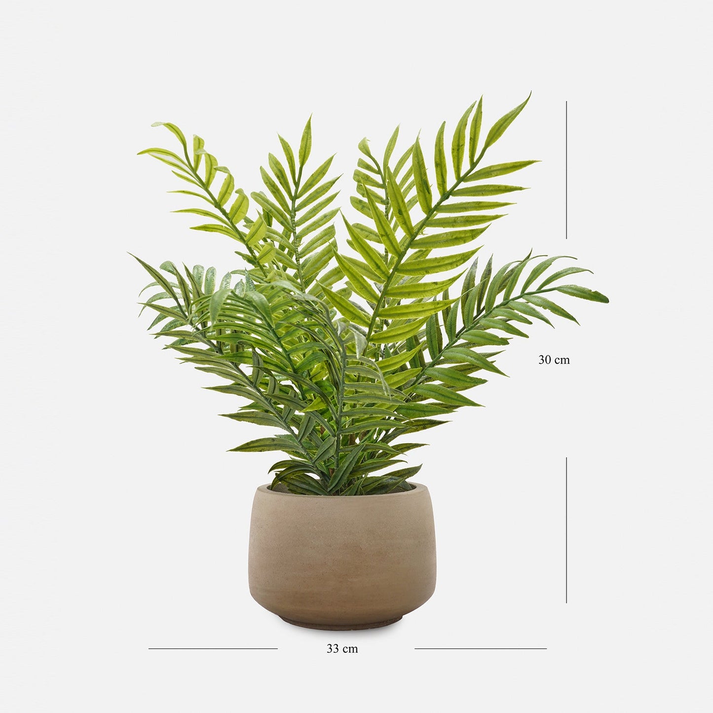 Green Artificial Fern Plant with Pot