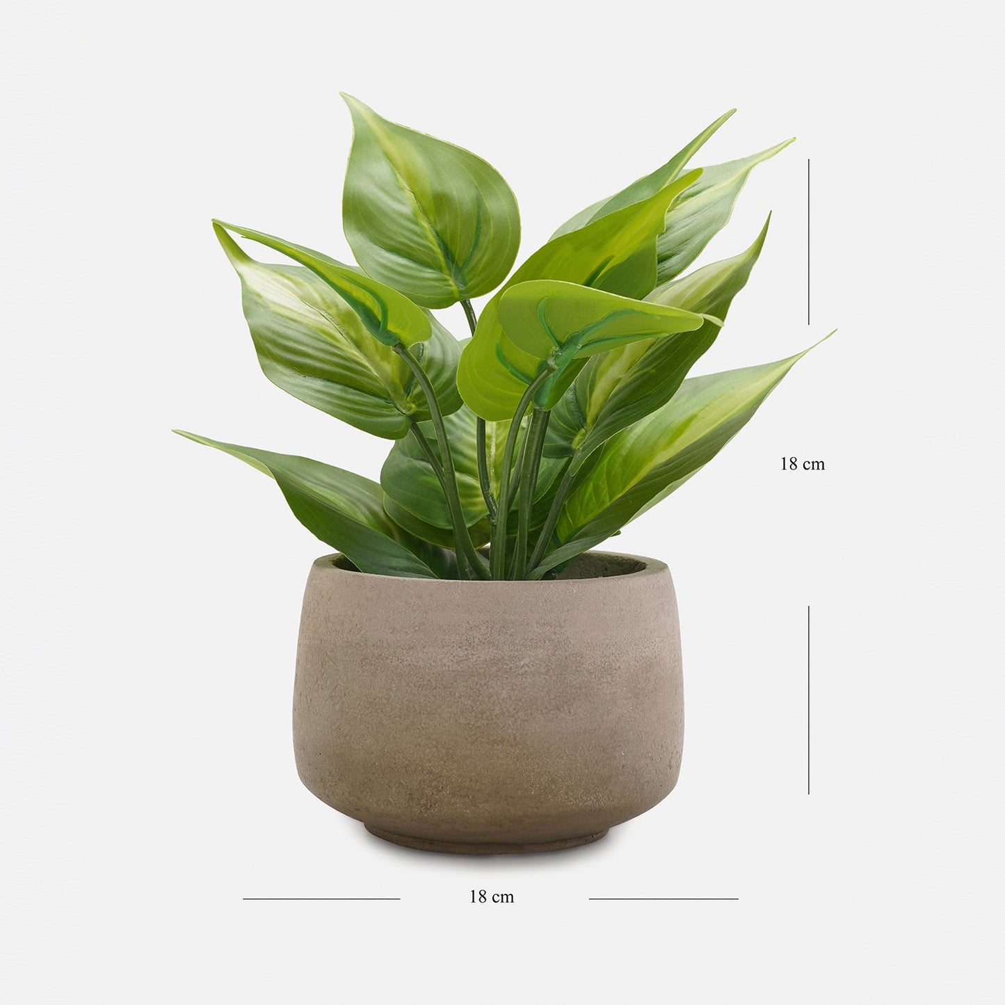 Green Artificial Plant with Pot