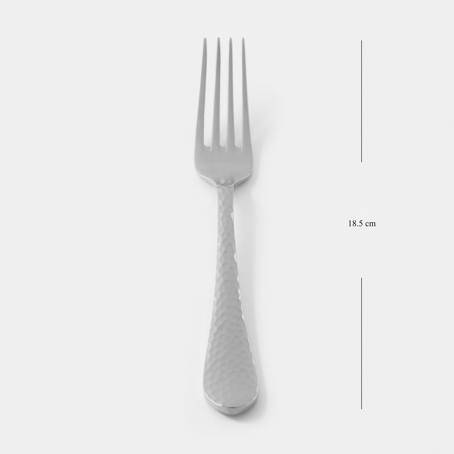 Set of 6 Silver Stainless Steel Dessert Forks