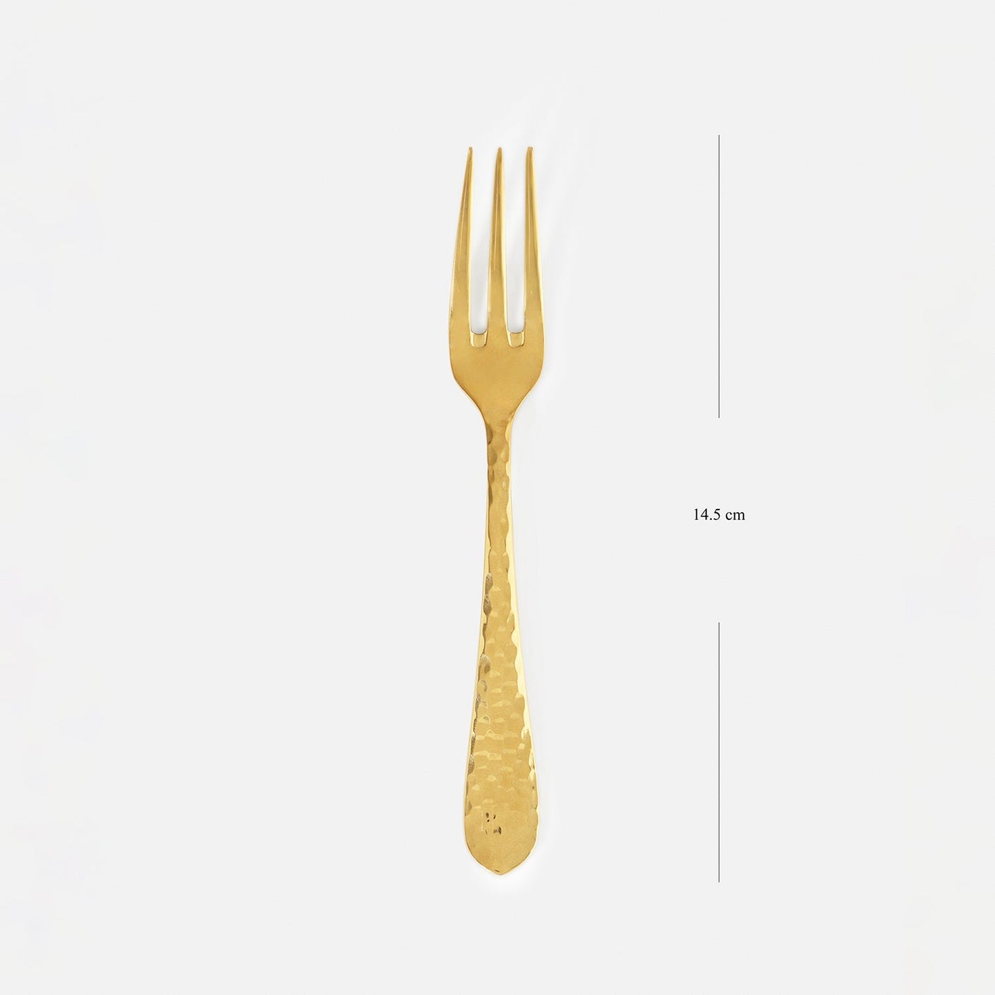 Set of 7 Gold Stainless Steel Pastry Server and Forks