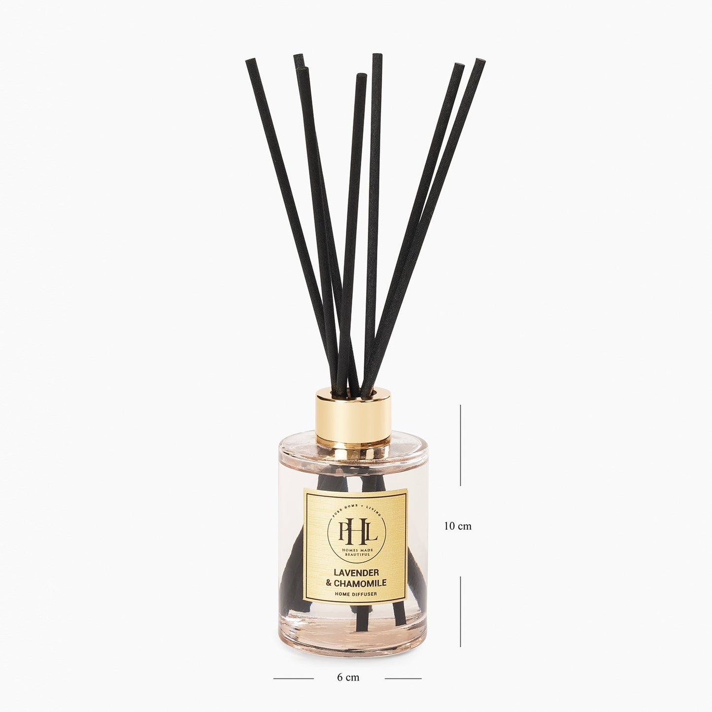 Lavender & Chamomile Scented Glass Diffuser - Clear