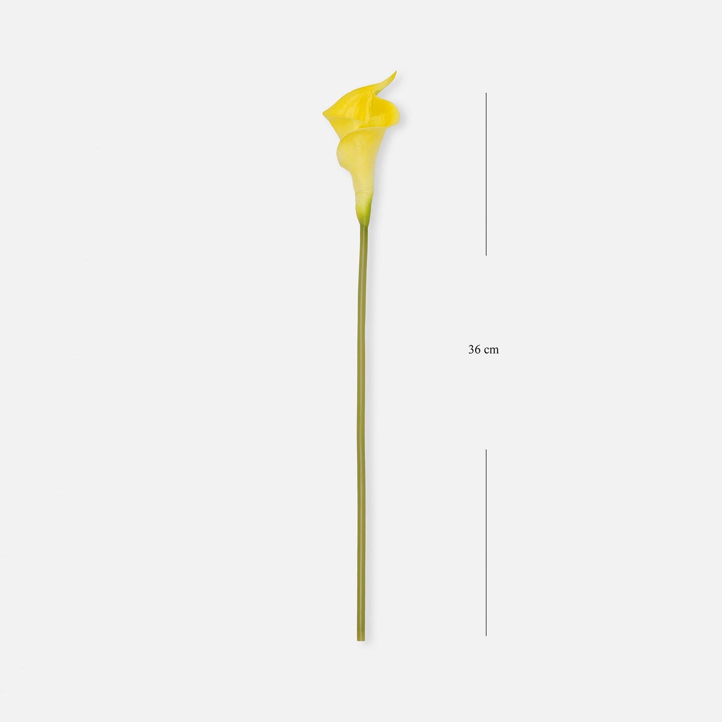 Yellow Calla Lily Artificial Flower Stem - Single