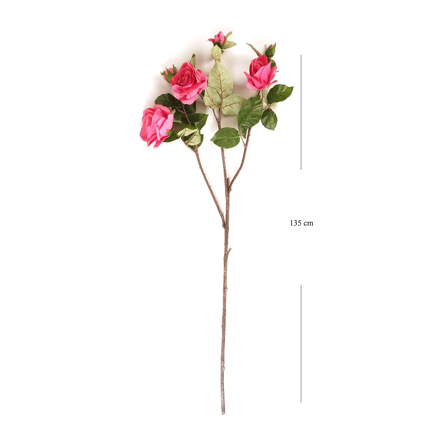 Pink Rose Faux Flower Single Stem