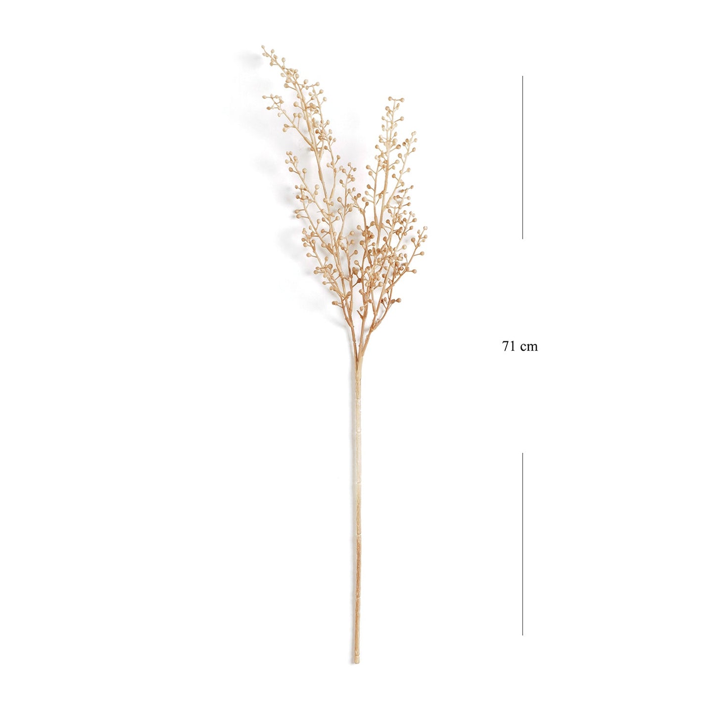 Brown Wattle Pick Dry Artificial Stem Single