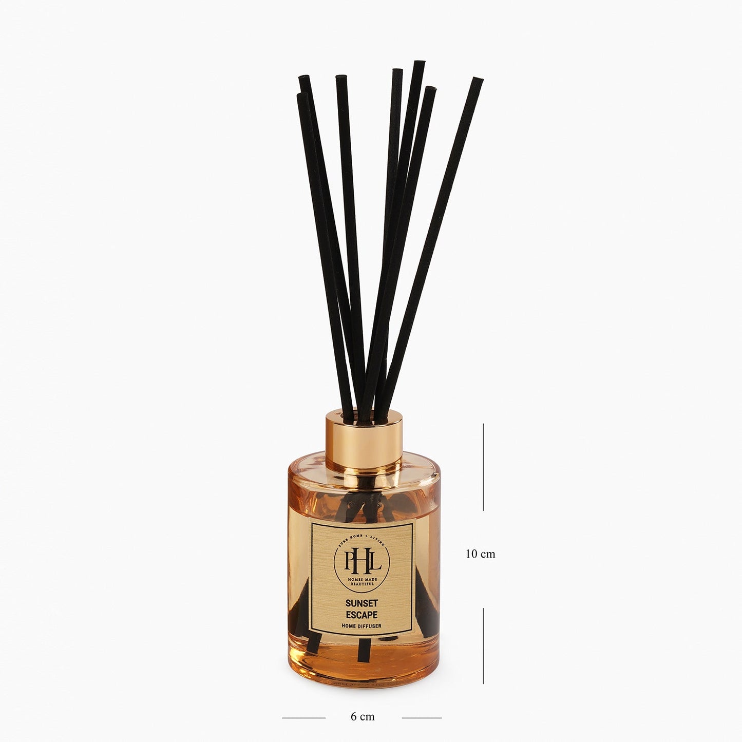Sunset Escape Scented Glass Diffuser - Gold