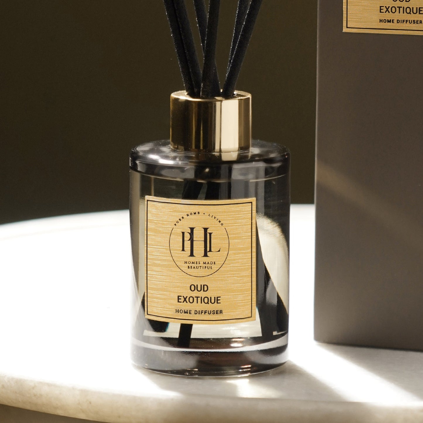 Grey Scented Glass OUD Exotique Diffuser