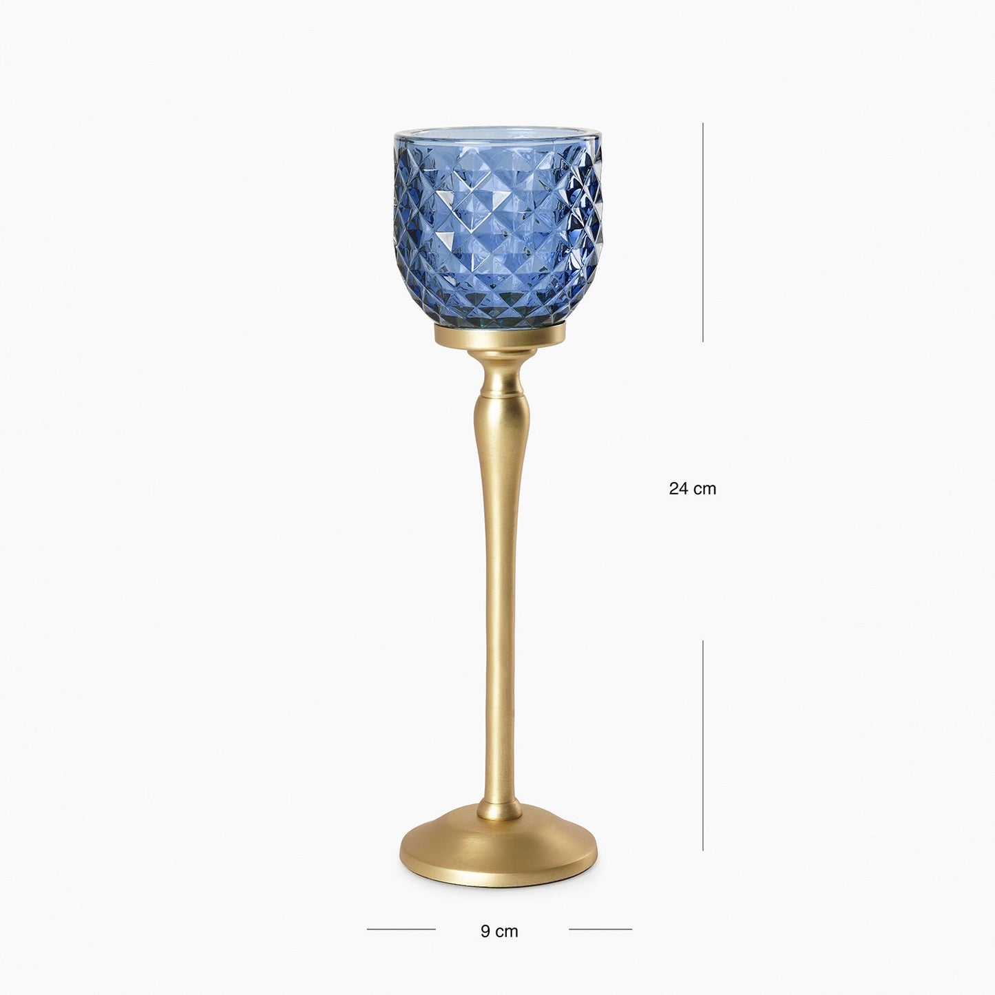 Blue Diamond Cut Hurricane - Large