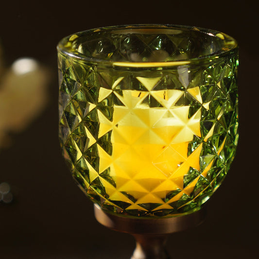 Green Diamond Cut Hurricane - Large