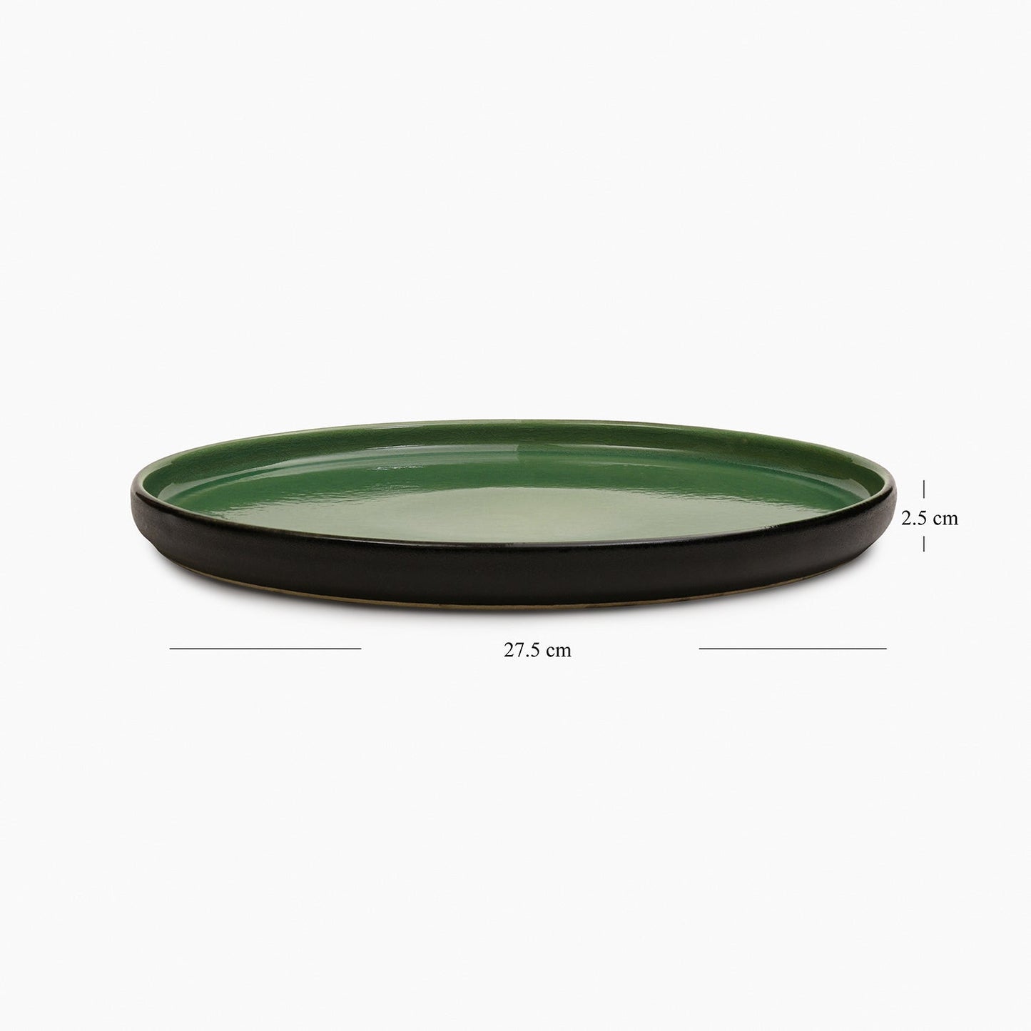 Green Crackle Glaze Dinner Plate
