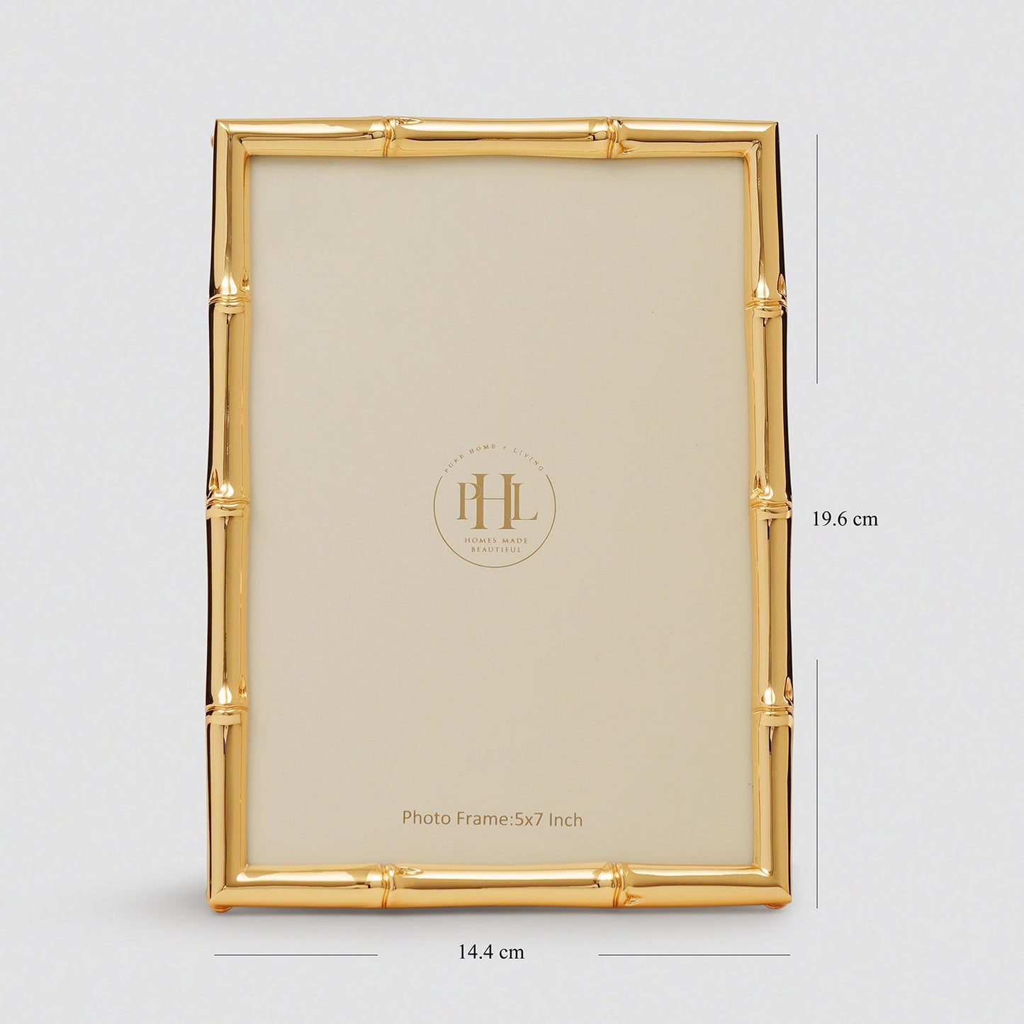 Gold Bamboo Photo Frame - Medium