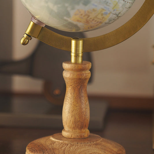 Blue Decorative Globe with Stand - Medium