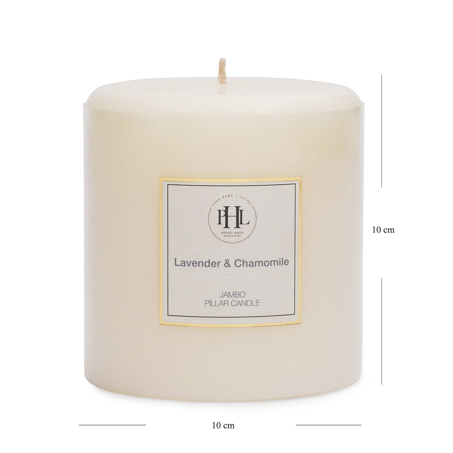 White Lavender & Chamomile Pillar Candle - Extra Large