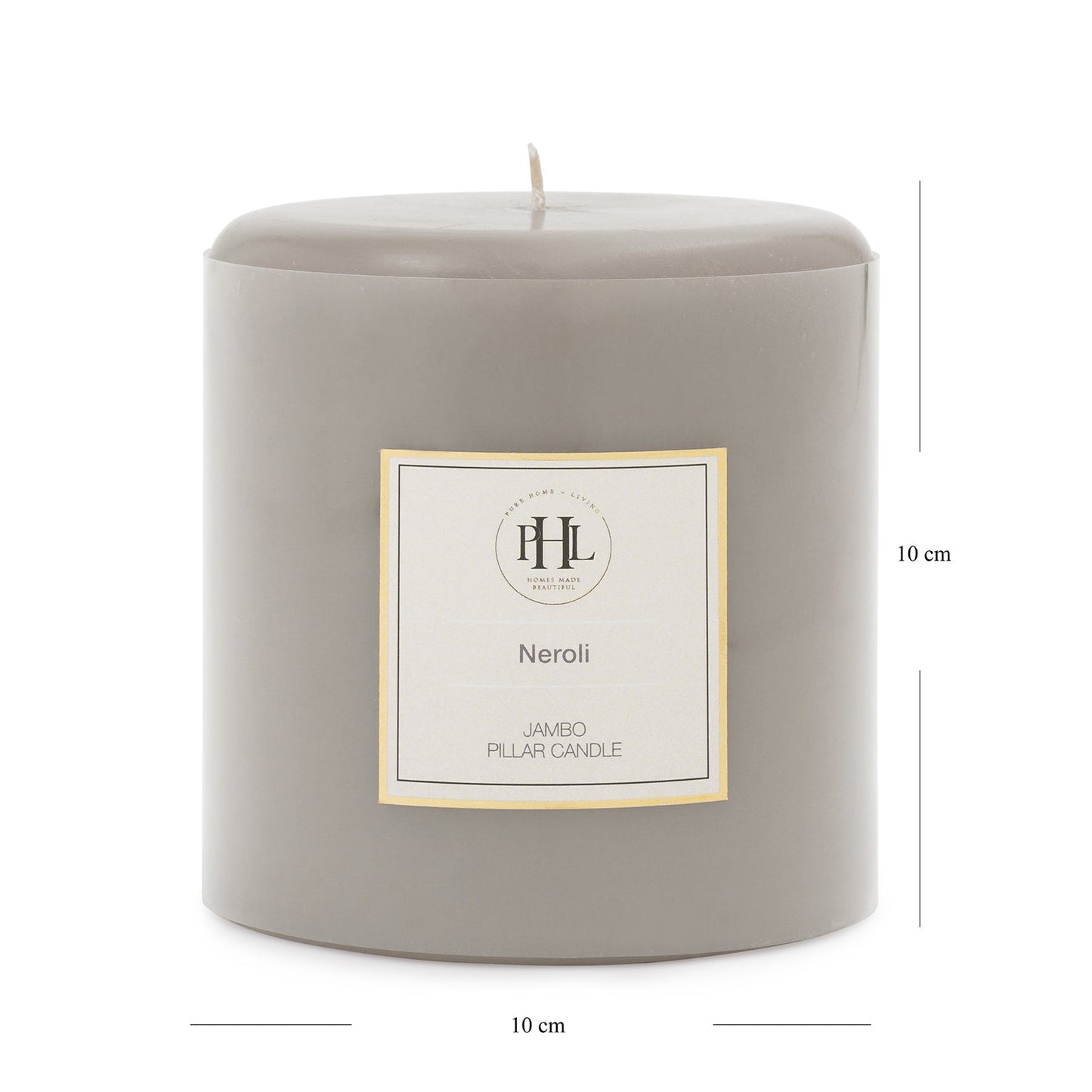 Grey Neroli Pillar Candle - Extra Large
