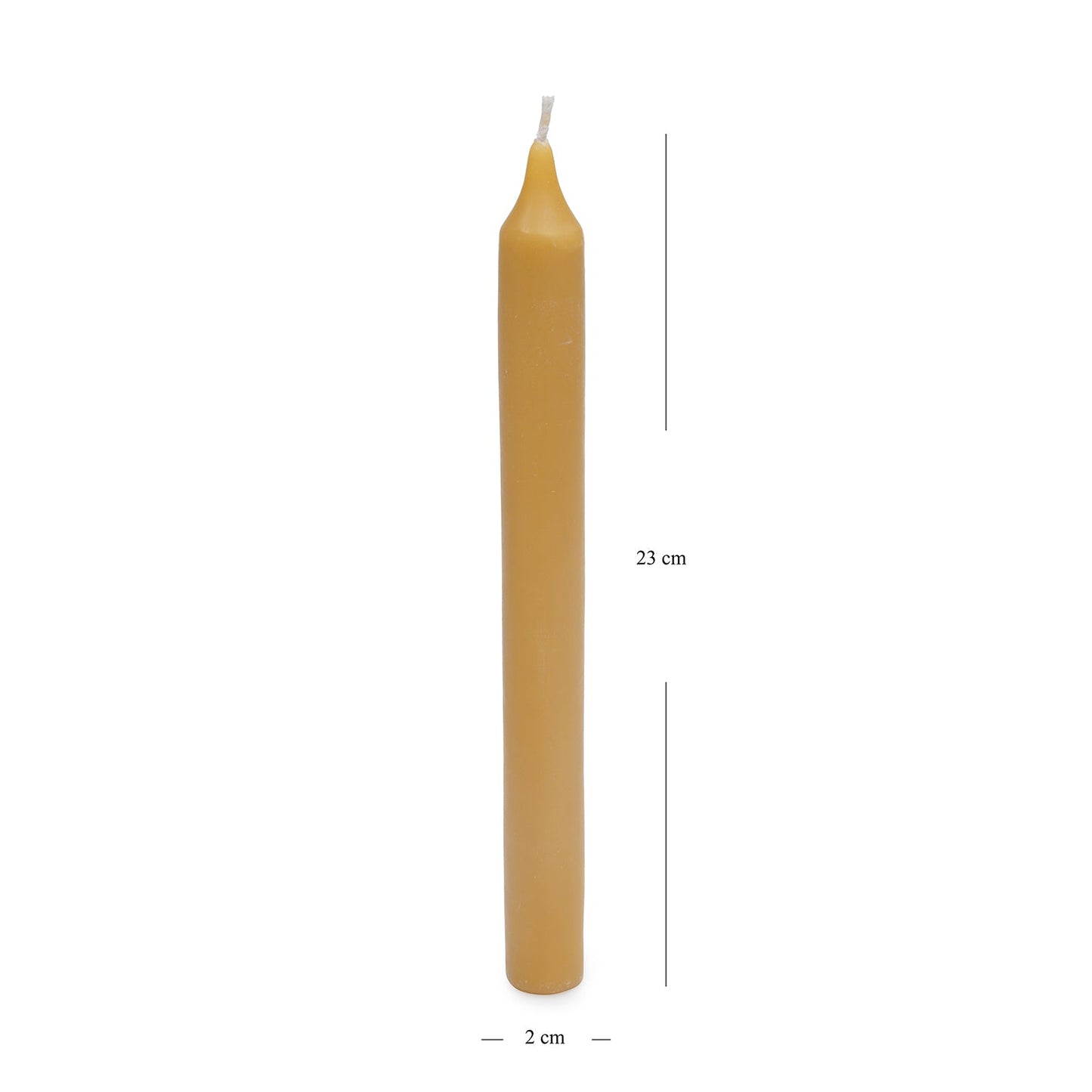 Set of 2 Mustard Oud Taper Candles