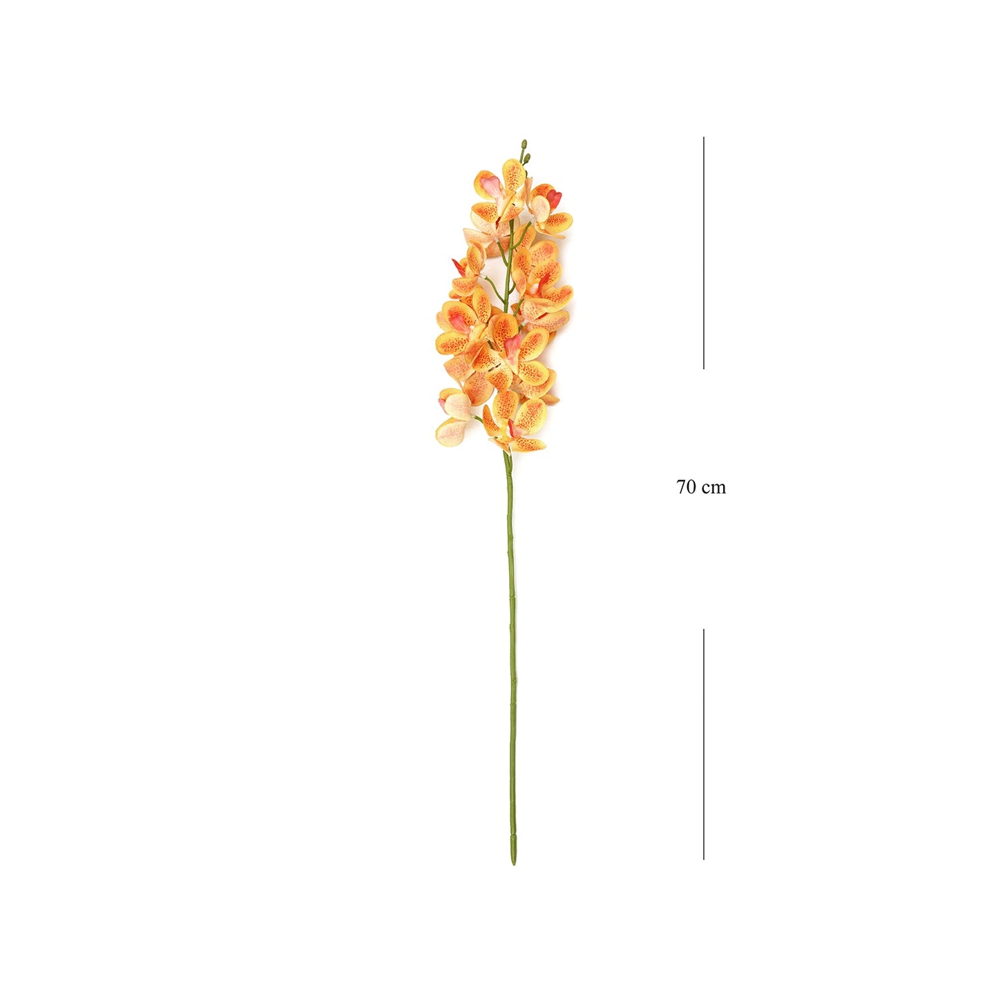 Orange Mokara Artificial Flower Stem - Single