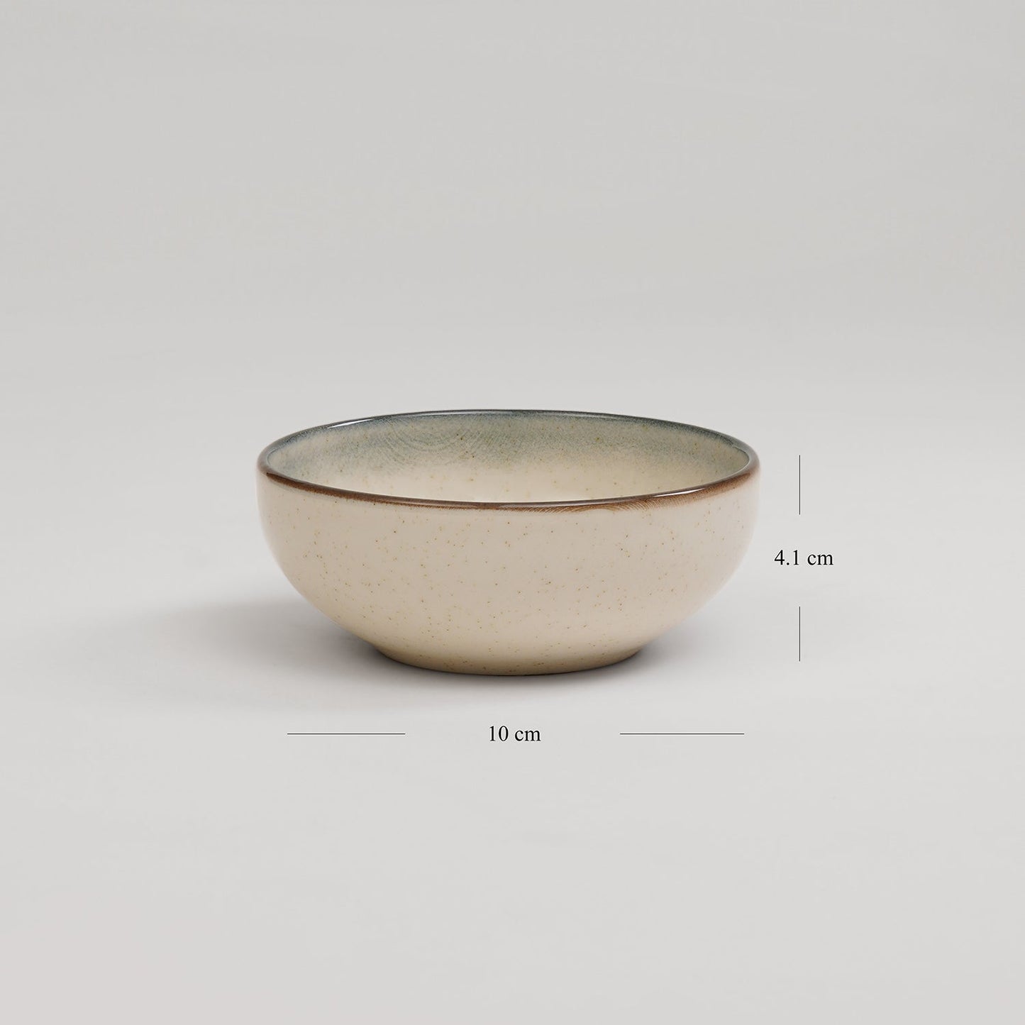 Green Ceramic Printed Small Bowl