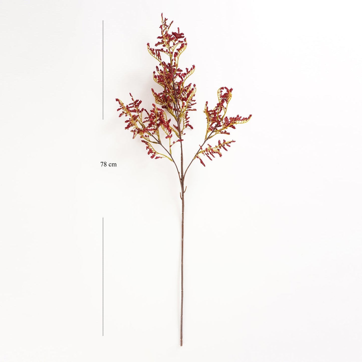 Orange Statice Artficial Flower Stem - Single