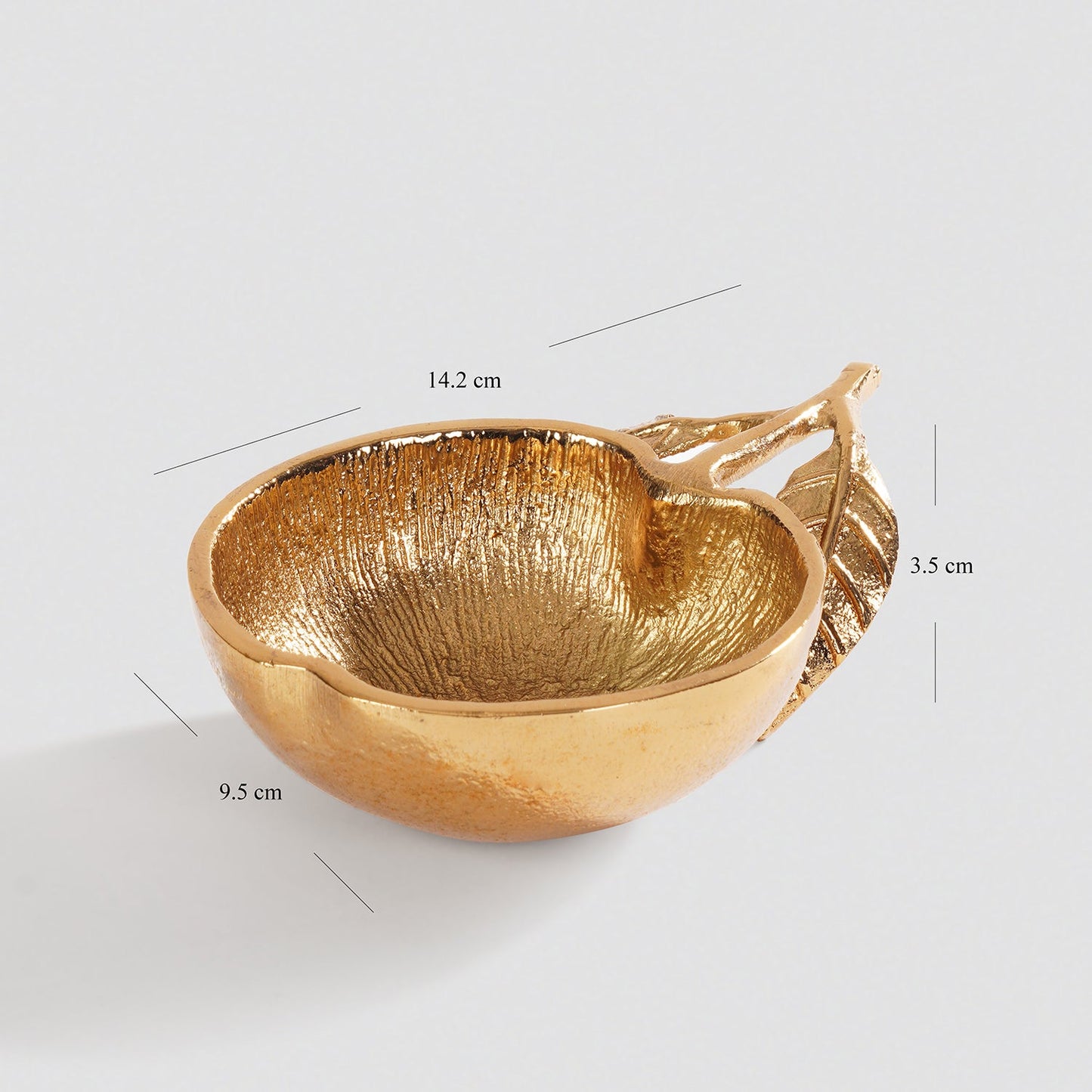 Gold Orange Textured Decorative Bowl