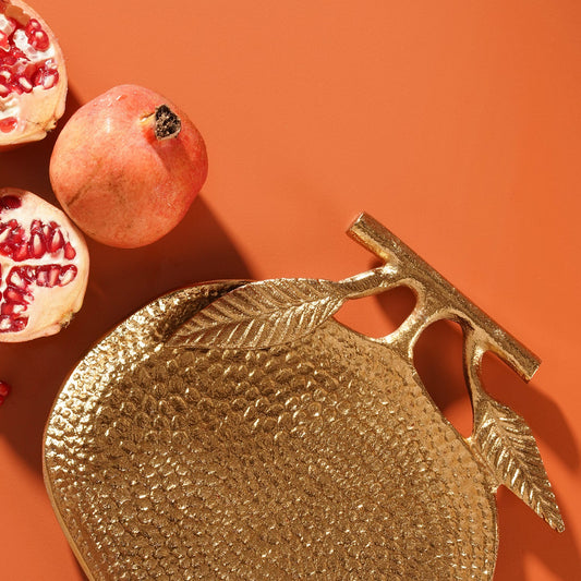 Pomegranate Textured Decorative Platter