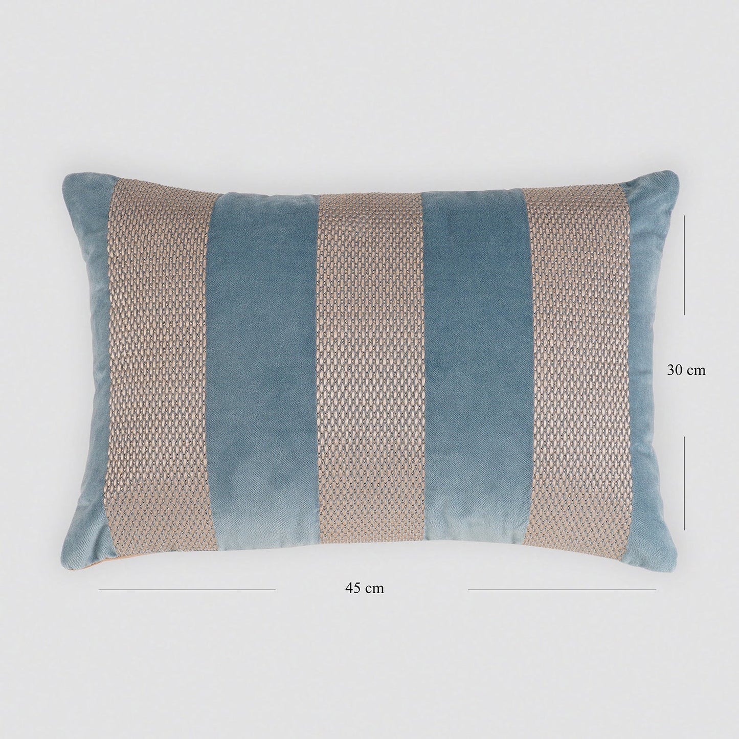 Blue Capri Striped Rectangular Cushion Cover