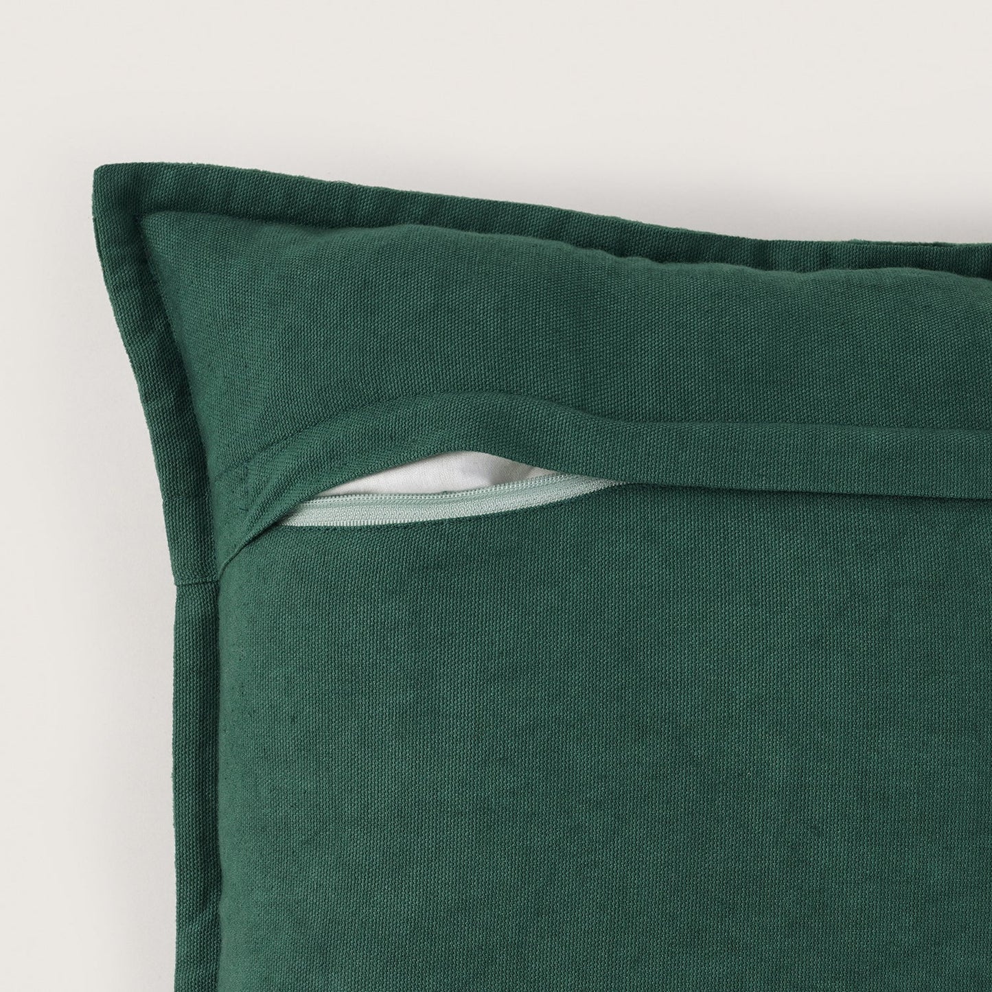 Green Joy Embroidered Square Cushion Cover