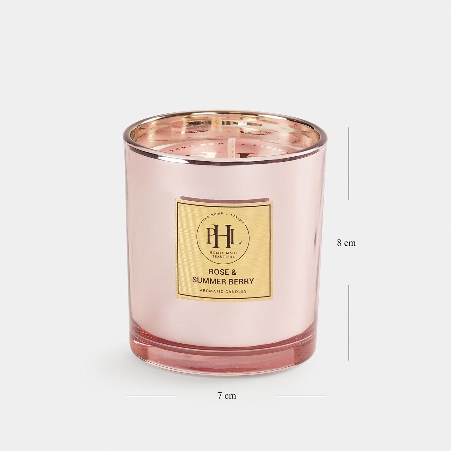 Pink Summer & Rose Berry Wax Filled Jar Candle