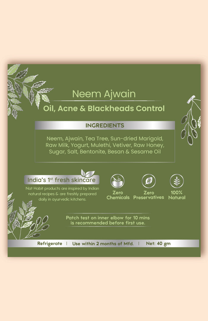 Fresh Neem Ajwain Lepa Face Pack 40g