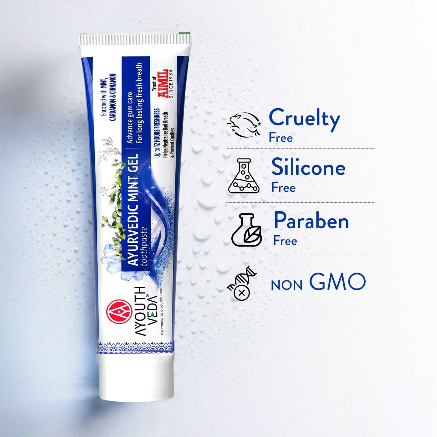 Mint Gel Toothpaste Net qty.- 100 g each set of 2 100g