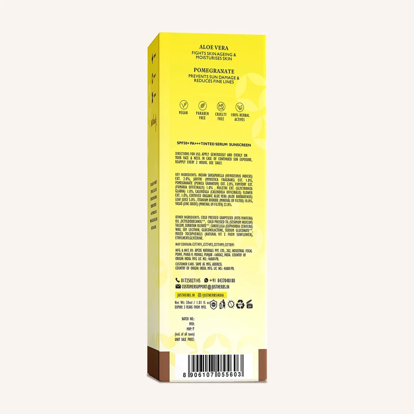 Tinted Serum Sunscreen with SPF 50+ PA+++ 30ml