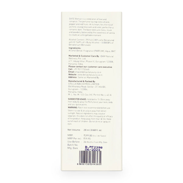 DATE Woman Perfume- 20ml 20ml