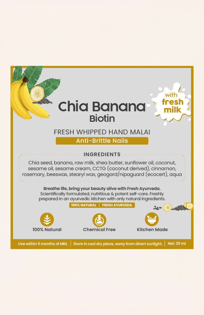 Chia Banana Biotin Hand Malai 30ml × 2個
