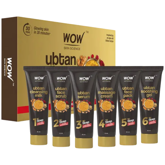 Ubtan Radiance 6-Step Facial Kit Achieve Glowing, Smooth Skin 60ml